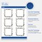 Avery Printable Square Labels, 3" x 3", Matte White, Pre-printed Flourished Gold & Black Florals Design, Sure Feed Technology, Laser & Inkjet Compatible, 120 Total
